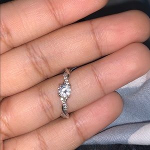 Ring with diamond around it